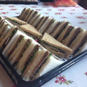 Roast beef, creamy horseradish and lettuce