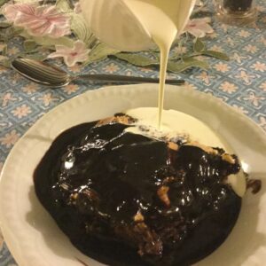 Hot chocolate marshmallow pudding