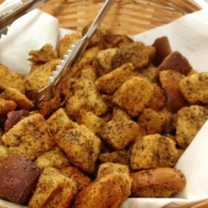 Italian herbed croutons