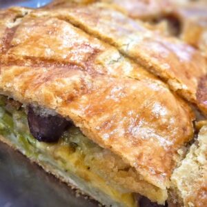 Asparagus and mushroom en croute