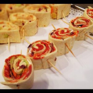 Filled wrap bites