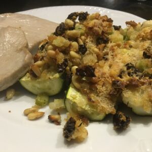 Stuffed courgettes