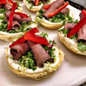 Roast beef with horseradish