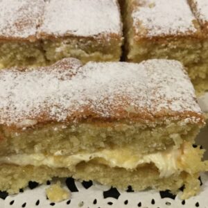 Victoria sponge slice