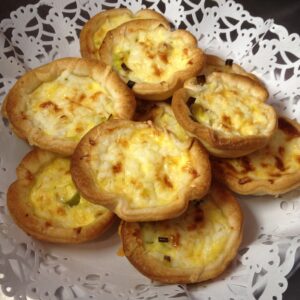 Leek and goats cheese savoury tart